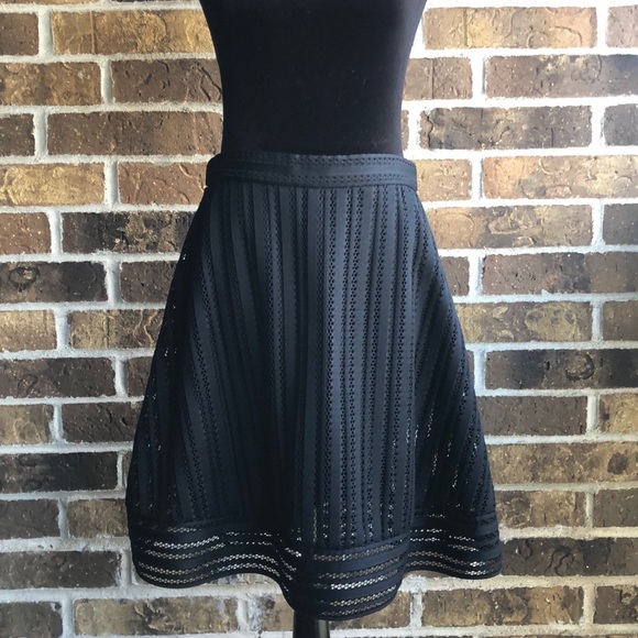 J. Crew striped eyelet skirt in black - Picture 3 of 11